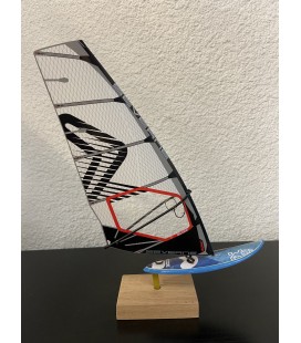 MINIATURE VOILE SEVERNE BLADE +PLANCHE STARBOARD BLEU ET VERT