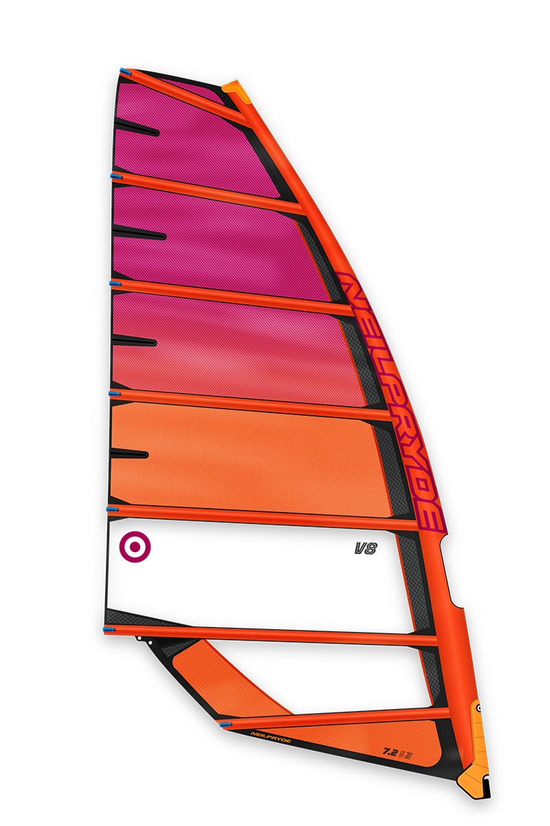 Voile De Planche à Voile Neil Pryde V5 4,5 M² Rouge - État Superbe, Peu Servie