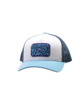 JP CASQUETTE FLORAL BLEUE ET BLANCHE