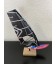 MINIATURE VOILE SEVERNE BLADE NOIR +PLANCHE STARBOARD BLEU/ROSE