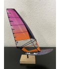 MINIATURE VOILE NEILPRYDE ROSE ET ORANGE +PLANCHE JP GRISE ET ROSE