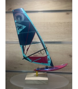 MINIATURE VOILE GAASTRA ROSE ET TURQUOISE + PLANCHE TABOU VIOLETTE ET ROSE