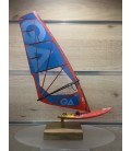 MINIATURE VOILE GAASTRA BLEU ET ROUGE + PLANCHE TABOU ROUGE ET JAUNE