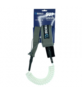 SIDEON SUP COIL LEASH WHITE
