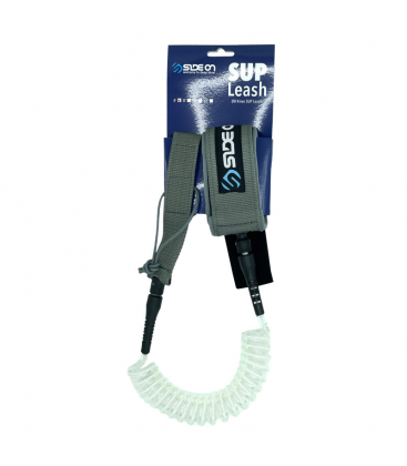 SIDEON SUP COIL LEASH WHITE